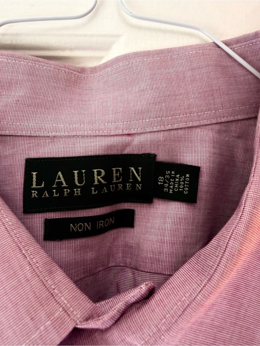 Lauren Ralph Lauren Light Pink Button-Down Shirt